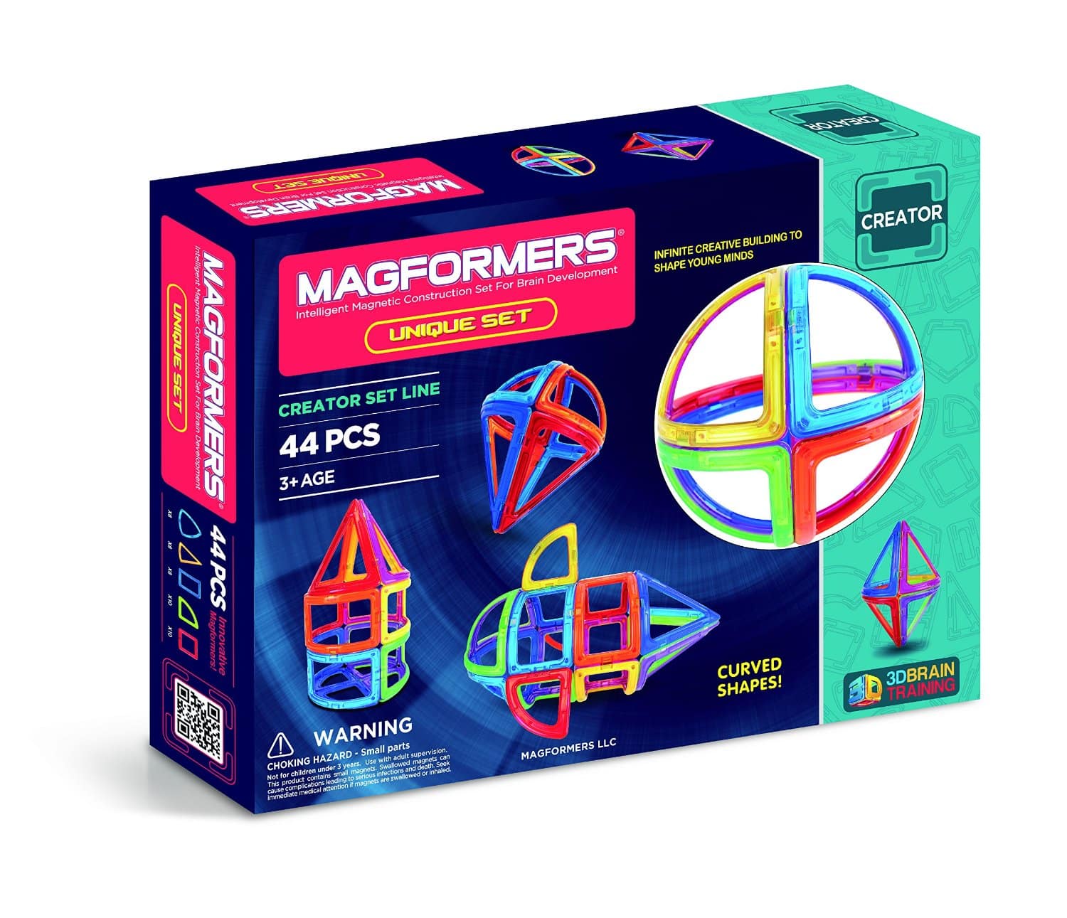 LIGHTNING DEAL ALERT! Magformers 44Pc Unique Set – 58% off!