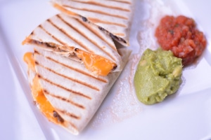 Bean and Chicken Quesadillas