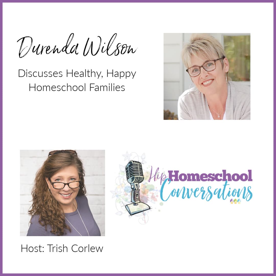 Join us to hear about Durenda’s belief in being the expert on your own children, her emphasis on flexible routines, and how fostering strong sibling relationships can all improve the homeschooling family life and, in fact, the culture around us.