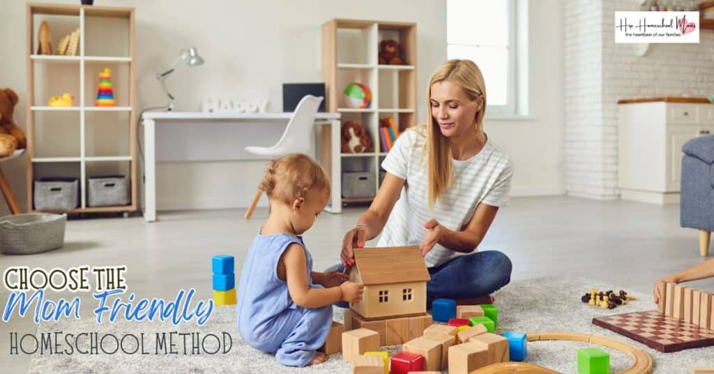 homeschool method - mom and daughter playing