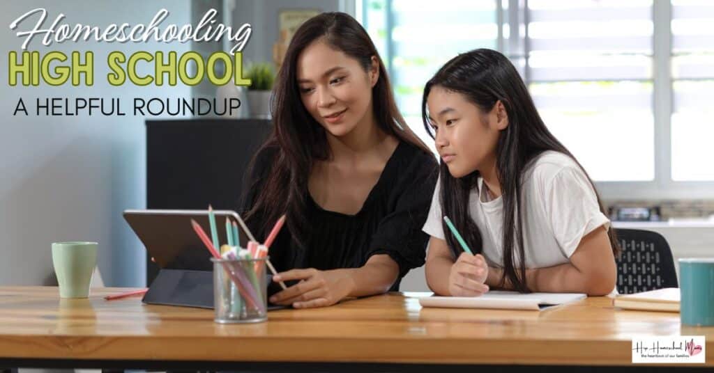 homeschooling high school - mother and daughter planning together