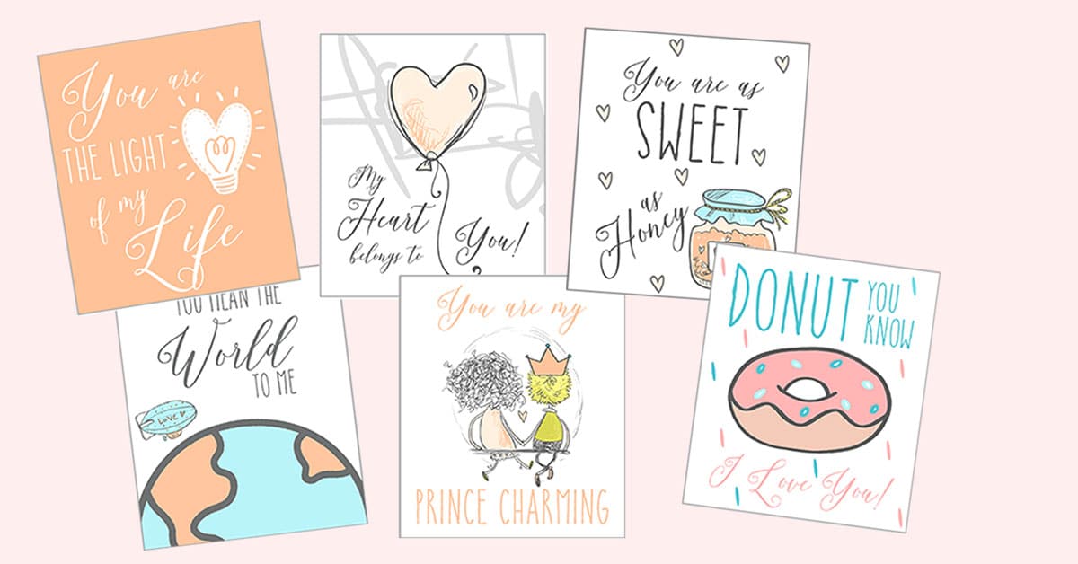 set of valentines from wife to husband