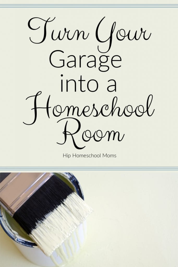 If you're dreaming of having your own dedicated homeschool room but don't have an extra room in your house, this article shares some easy and inexpensive tips and ideas for turning your garage into a homeschool room!