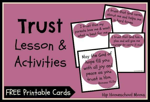 Trust Lesson & Activities with Free Printable