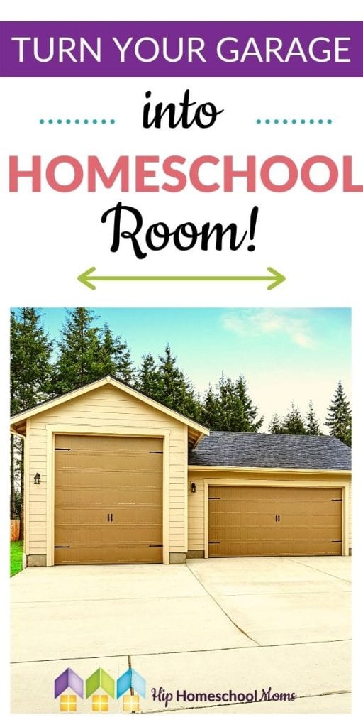 If you're dreaming of having your own dedicated homeschool room but don't have an extra room in your house, this article shares some easy and inexpensive tips and ideas for turning your garage into a homeschool room!