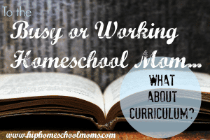 Working homeschool mom